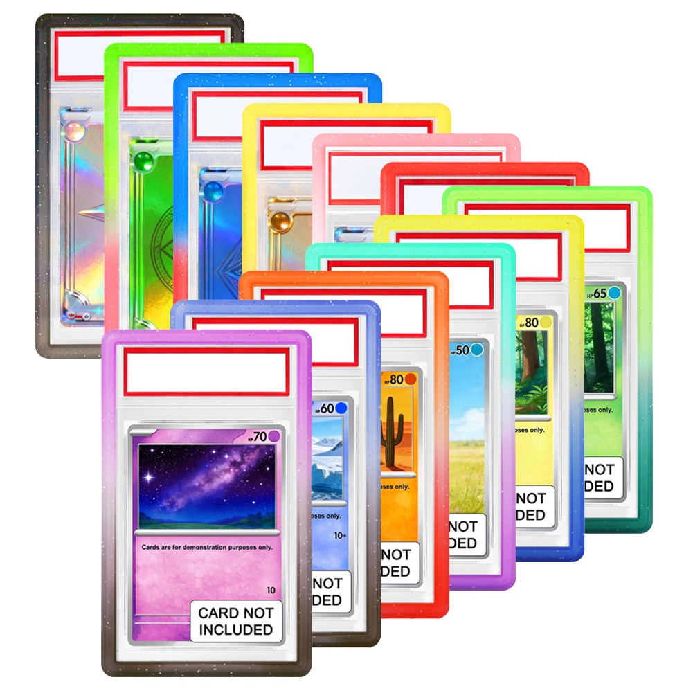 1pc Hard TPU Bumper Guard Slab Case Compatible for PSA Graded Cards, Suitable for Trading Card Protective Cover with Shockproof Edge Protection, Slab Edge for PSA Holders, Collector' Trading Card Protection