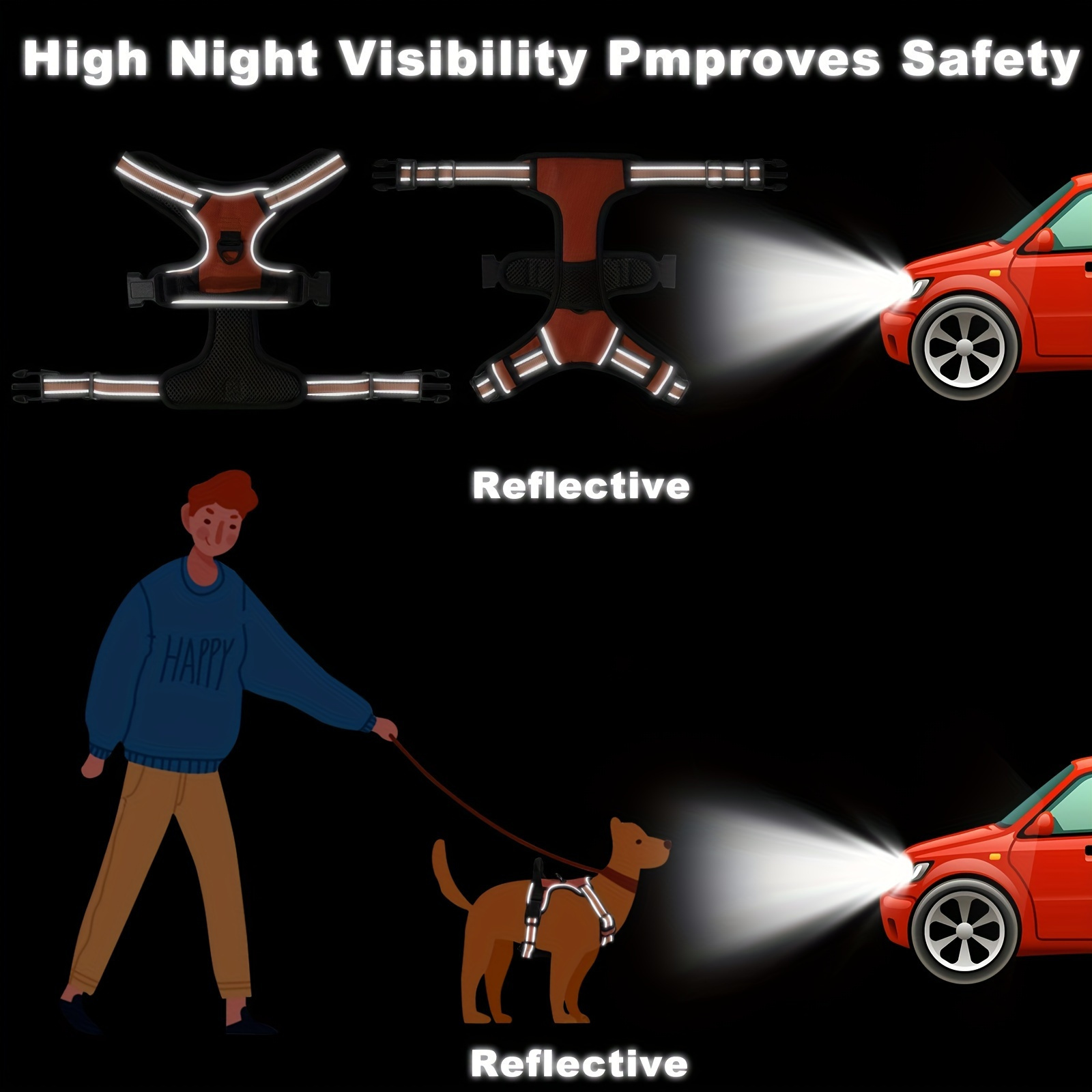Reflective Dog Harness