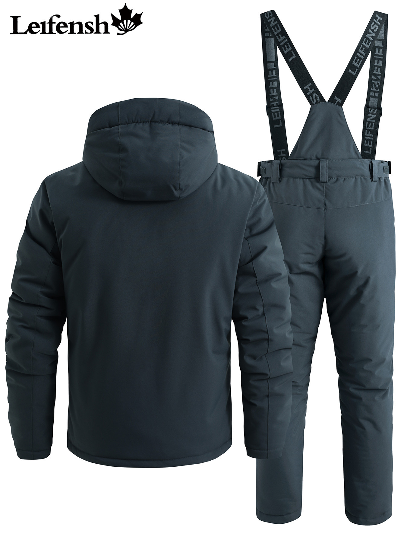 Men's Ski Suit 2pcs Set, Windproof Snowboard Ski Set