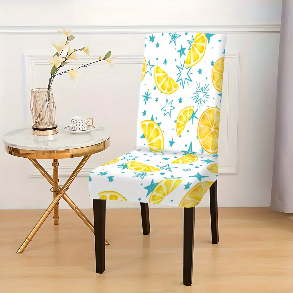 lemon pattern high end print chair cushion chair protective Temu