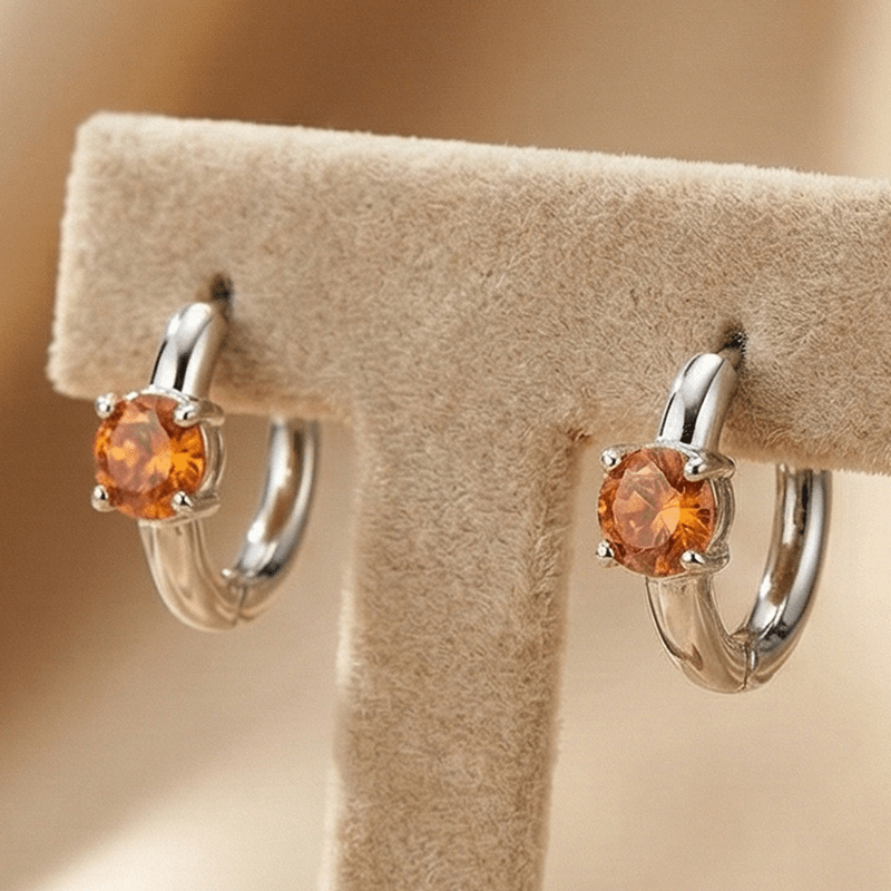 0.5 Carat Stylish Moissanite Earrings, Classic Design