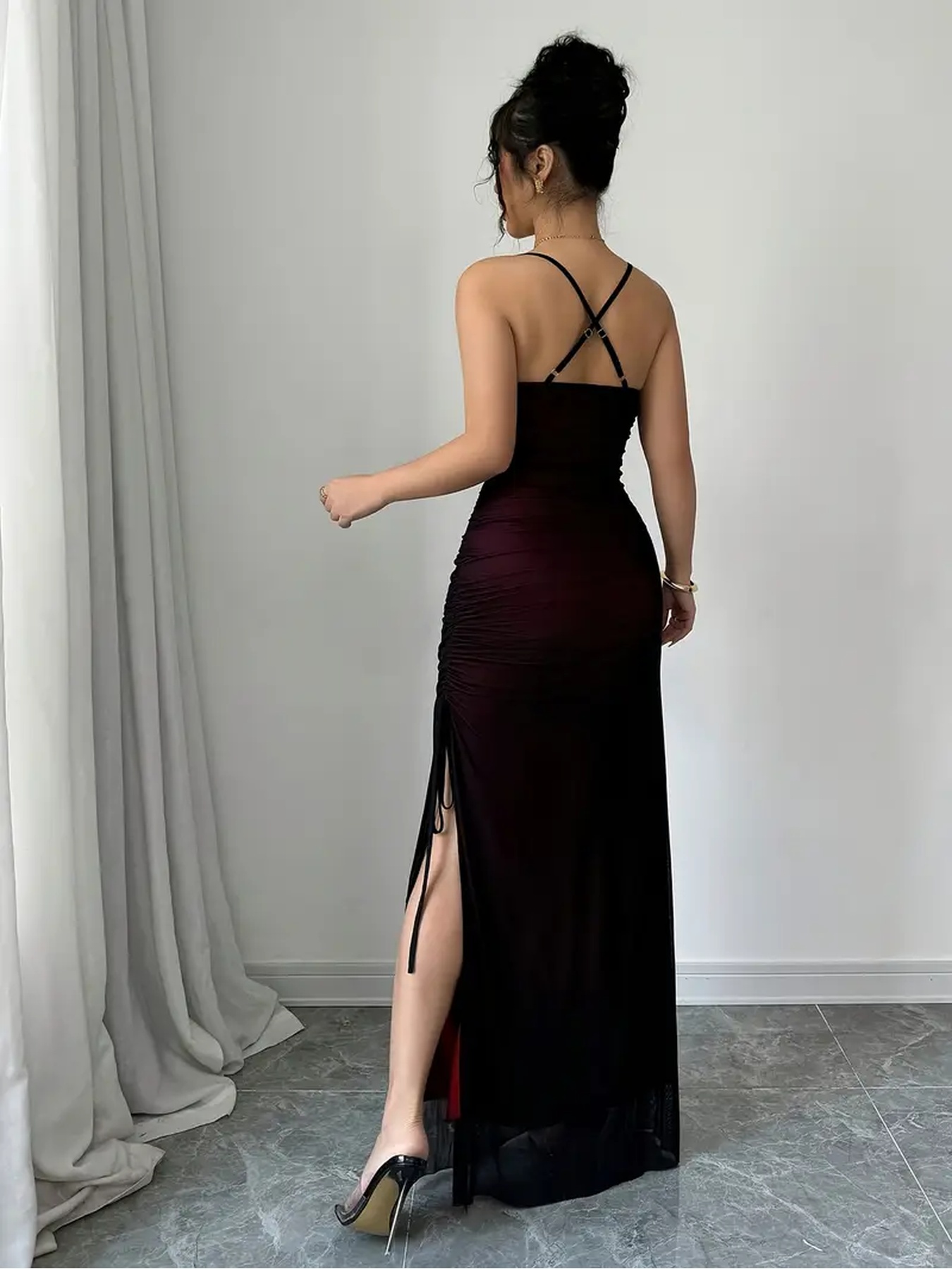 vintage prom dresses for sale Chic A-line Strapless Monet Oil Painting Vintage Prom Dresses Cheap Lo –  SELINADRESS main image 0