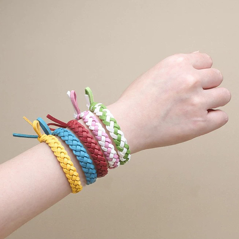 6/10pcs Colorful Braided Bracelets Bohemian Style Couples' Wristbands