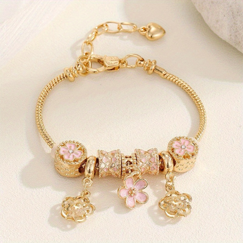 

Flower Charm Bracelet Drip Flower Bracelet For Gifts