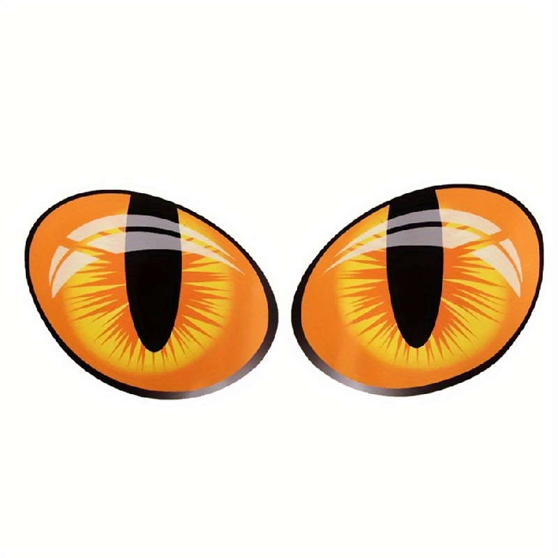 Creative Reflective Cat Eye Car Sticker Designed For Side Mirrors, Windows, And Rear Windshield To Make