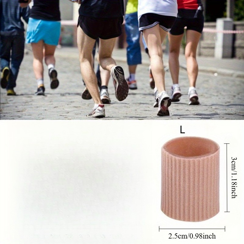 4pcs Fiber Fabric Toe Cover, Toe Separator