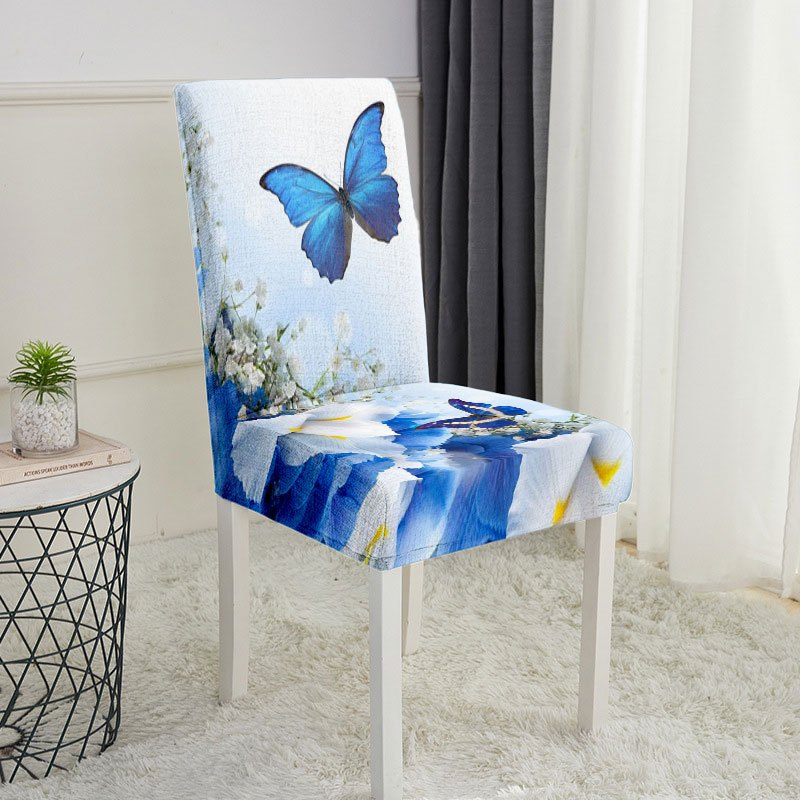 blue floral print stretch dining Temu Mauritius