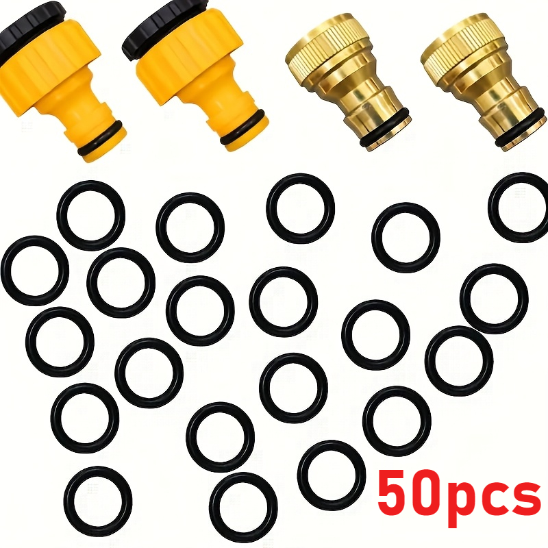 50 Long-lasting -ring Set For Car - Compatible With Water Guns And Faucet Attachments, Ensures A Leak-free Seal