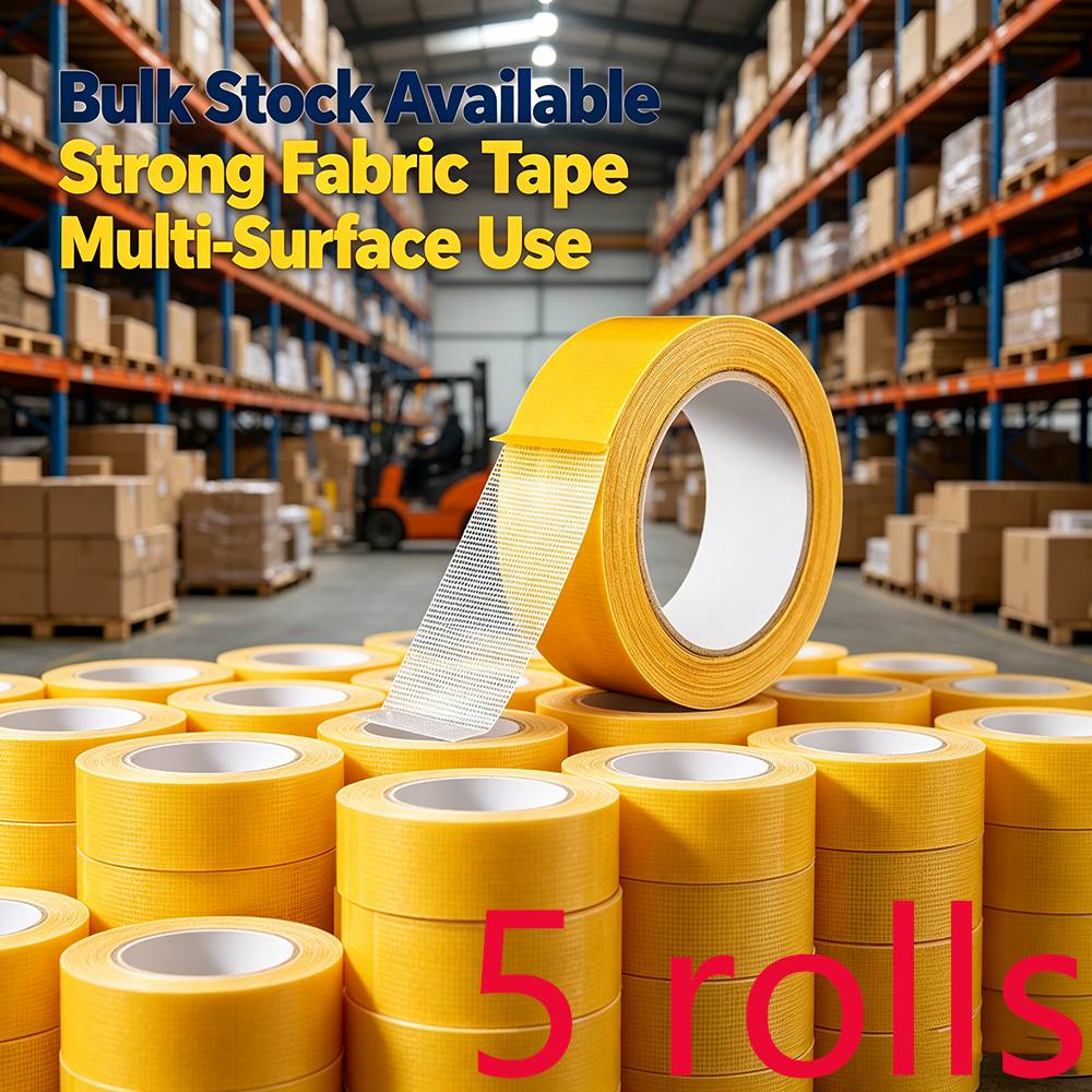 TEMU 5-roll Petreleon No-sew Hemming Tape Suitable For Shortening Curtains, Pants, Sleeves - Double-sided Strong, Residue-free Fabric Tape For Diy ,