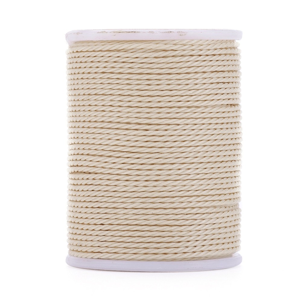 TEMU 1 Roll Round Waxed Polyester Cord, Twisted Cord, 1mm, About 12.02 Yards(11m)/roll, Beading Cords & Threads, Beading Supplies, Bracelets,