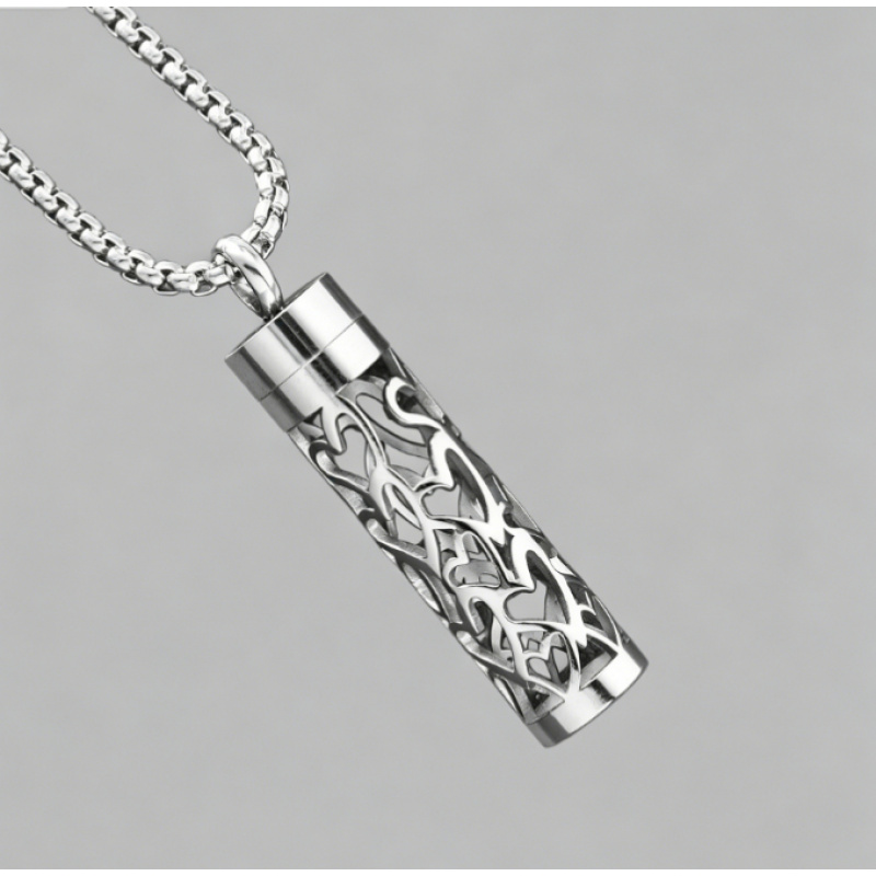 Women's Essential Oil Necklace Stainless Steel Aromatherapy Pendant