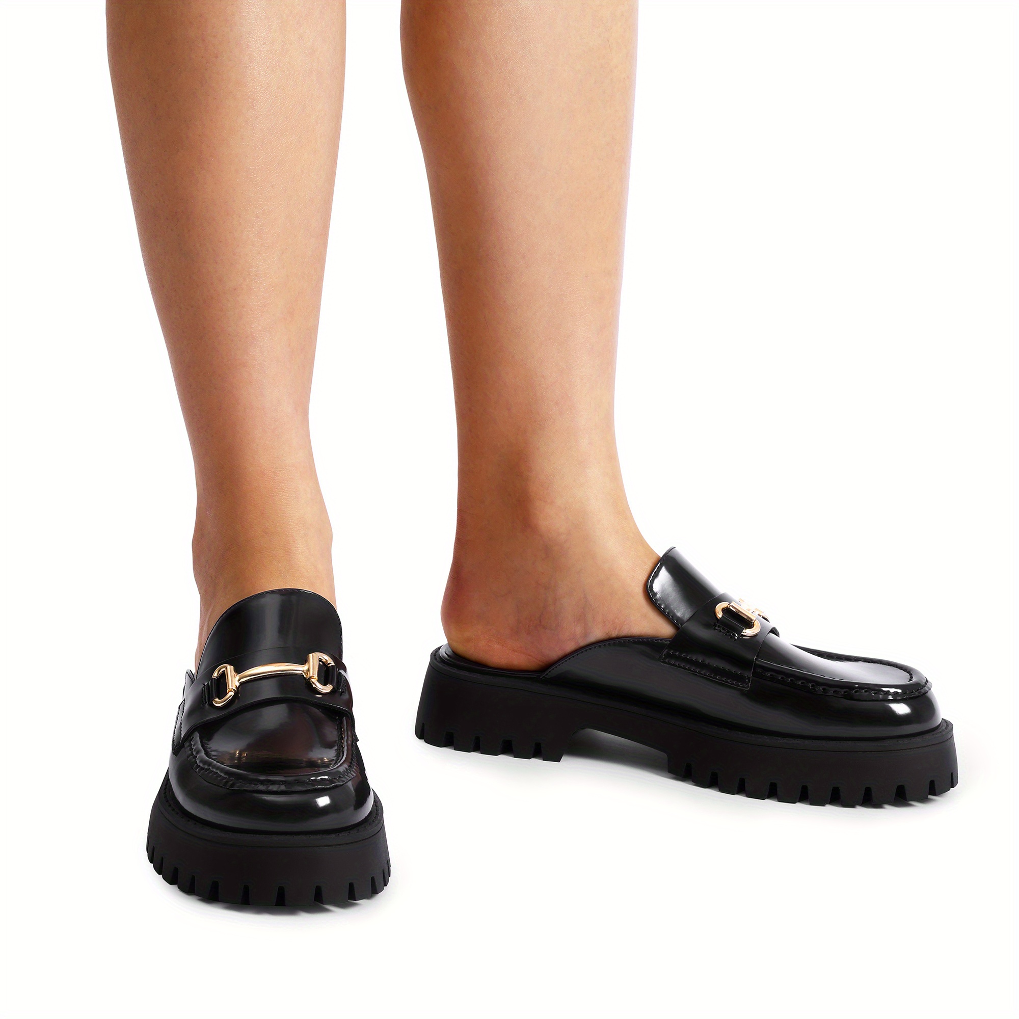 womens platform loafers sold on Temu United States