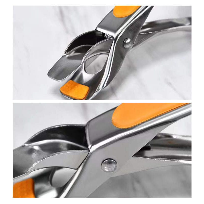2 pack stainless steel heat resistant tongs non slip heavy duty anti   gripper for bowls plates dishes Product details 7