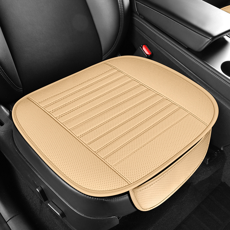 edge wrapping comfortable car front seat covers seat protectors anti slip   seat cushion covers for auto with faux leather Product details 2