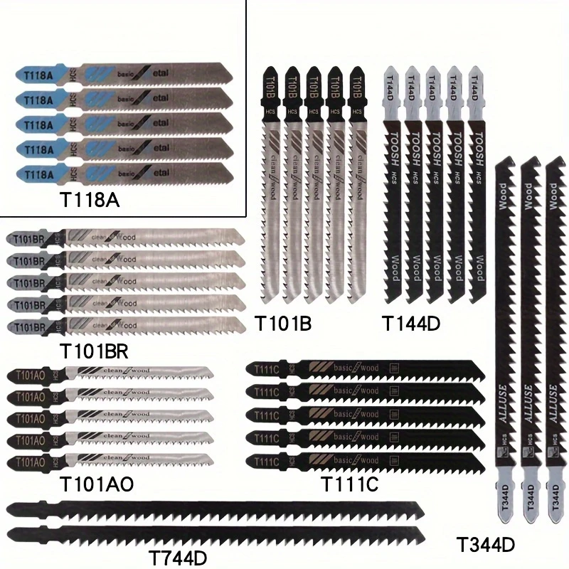 35pcs high carbon steel puzzle saw blade set durable precision cutting for wood medium size teeth essential tool for woodworking enthusiasts details 1