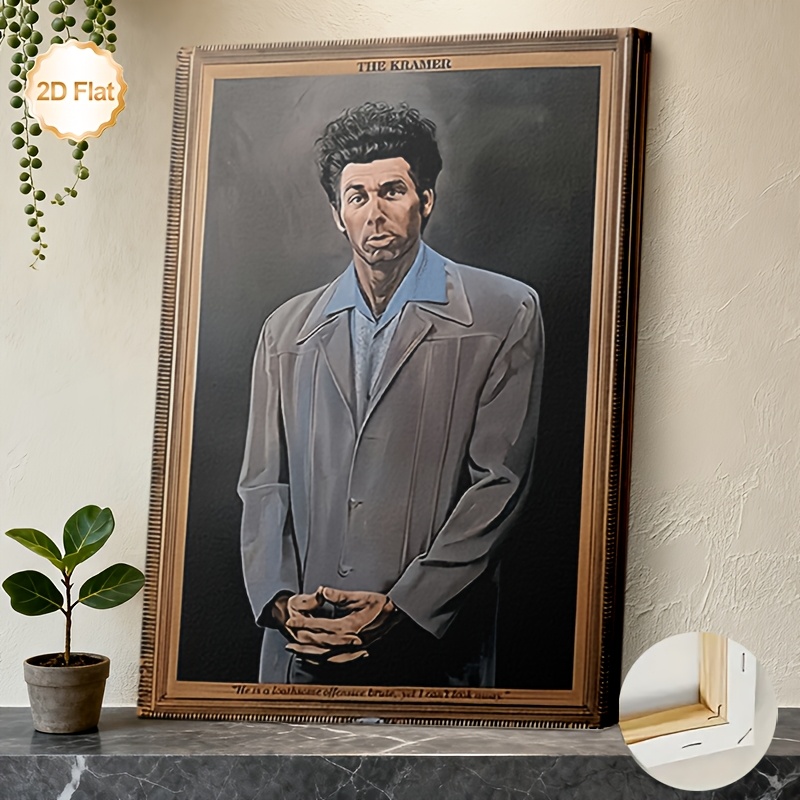 TEMU Œuvre d'art sur toile encadrée 2D plate avec le de la série télévisée , parfaite pour décorer votre salon, chambre, bureau ou dortoir. Un cadeau