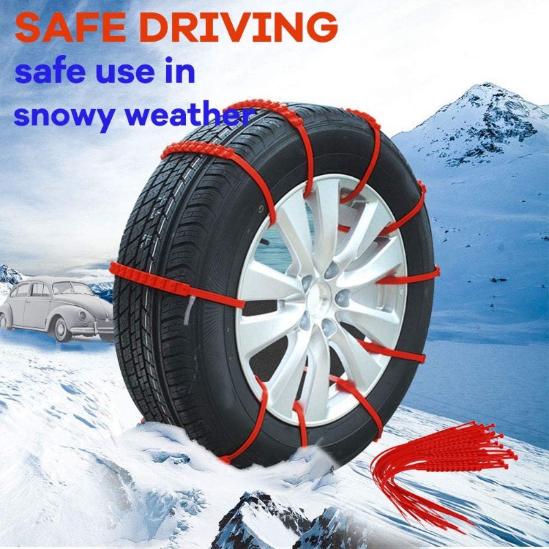 20pcs winter car tires wheel chains anti skid chains outdoor suv snow tires   ice and snow suitable for most vehicle models