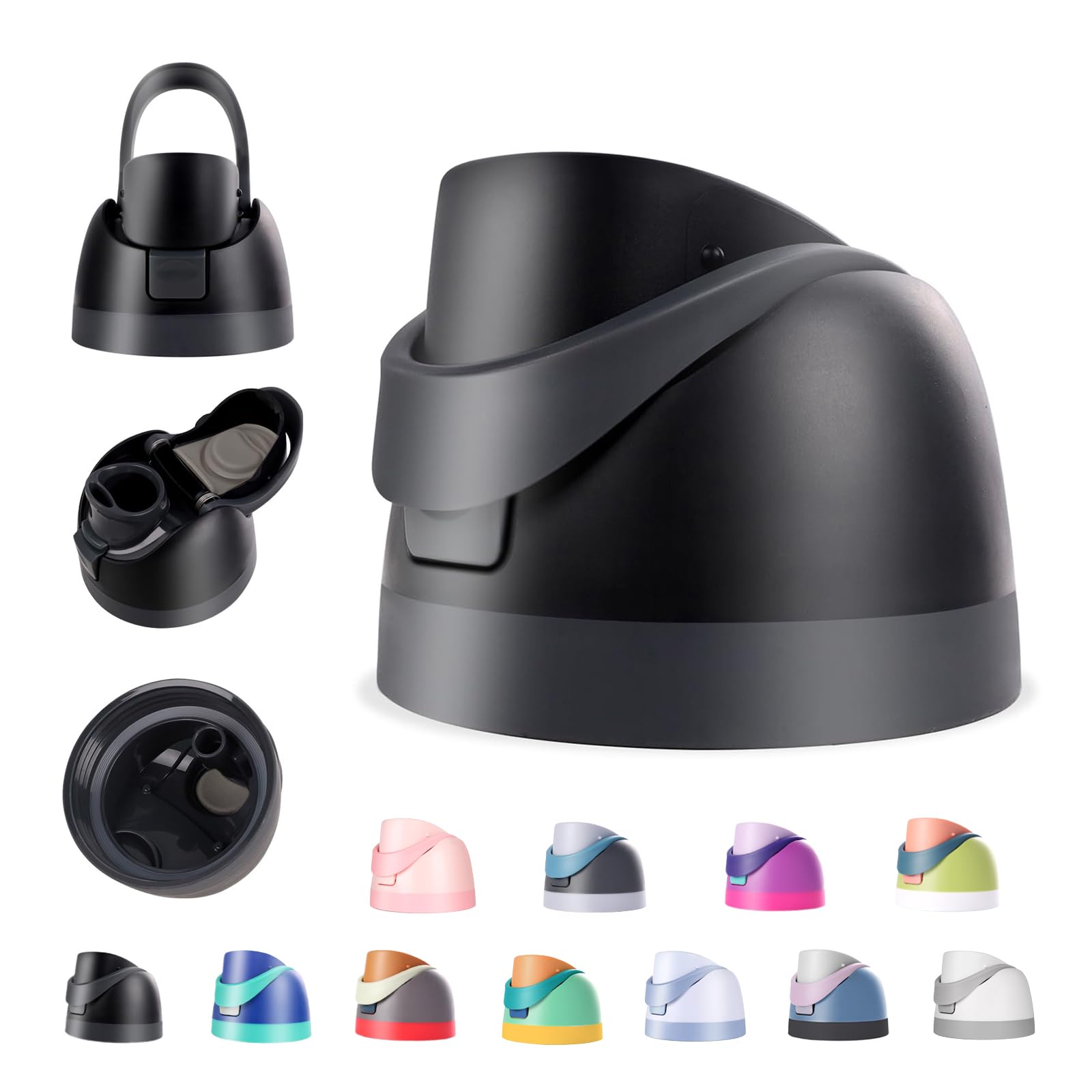 TEMU Sports Water Bottle Replacement Lid, Compatible With 16oz, 24oz, 32oz, And 40oz Bottles, Bottle Top Replacement Accessory