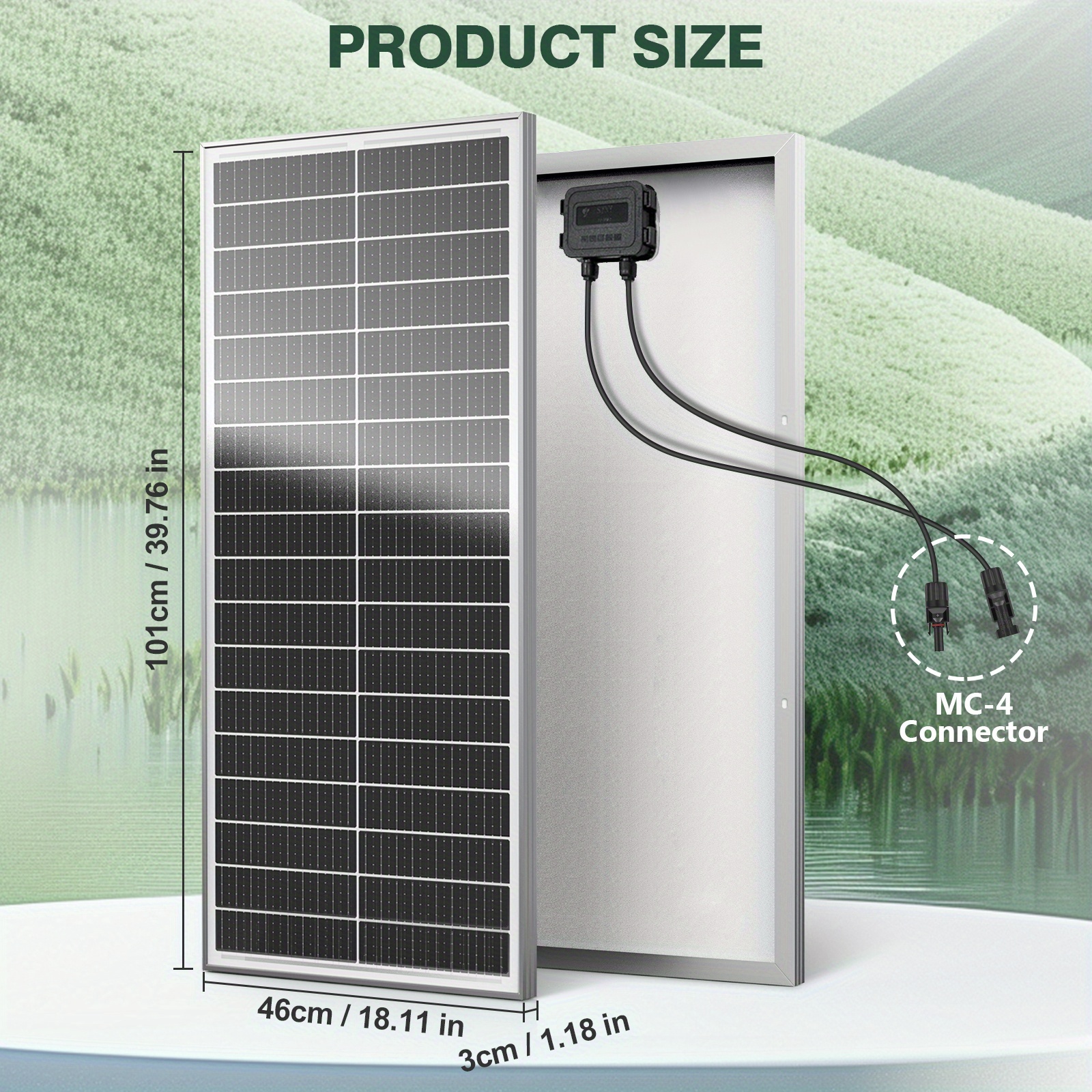 TEMU Solar Panels High Solar System 12v Solar Panel Pv Module For Rooftop Portable Power Station Farm Yacht And Other Off-grid Applications, Without