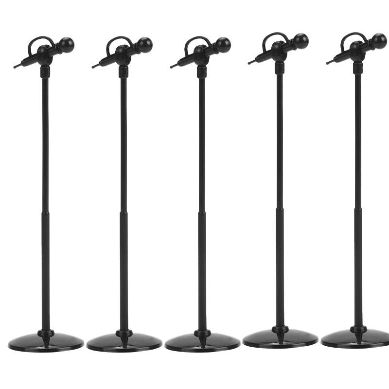 TEMU Mini Ornement de Modèle de Microphone (Modèle de Microphone, Support et Base) - Mini Décoration de de Cuisine/Salon - Cadeau Idéal