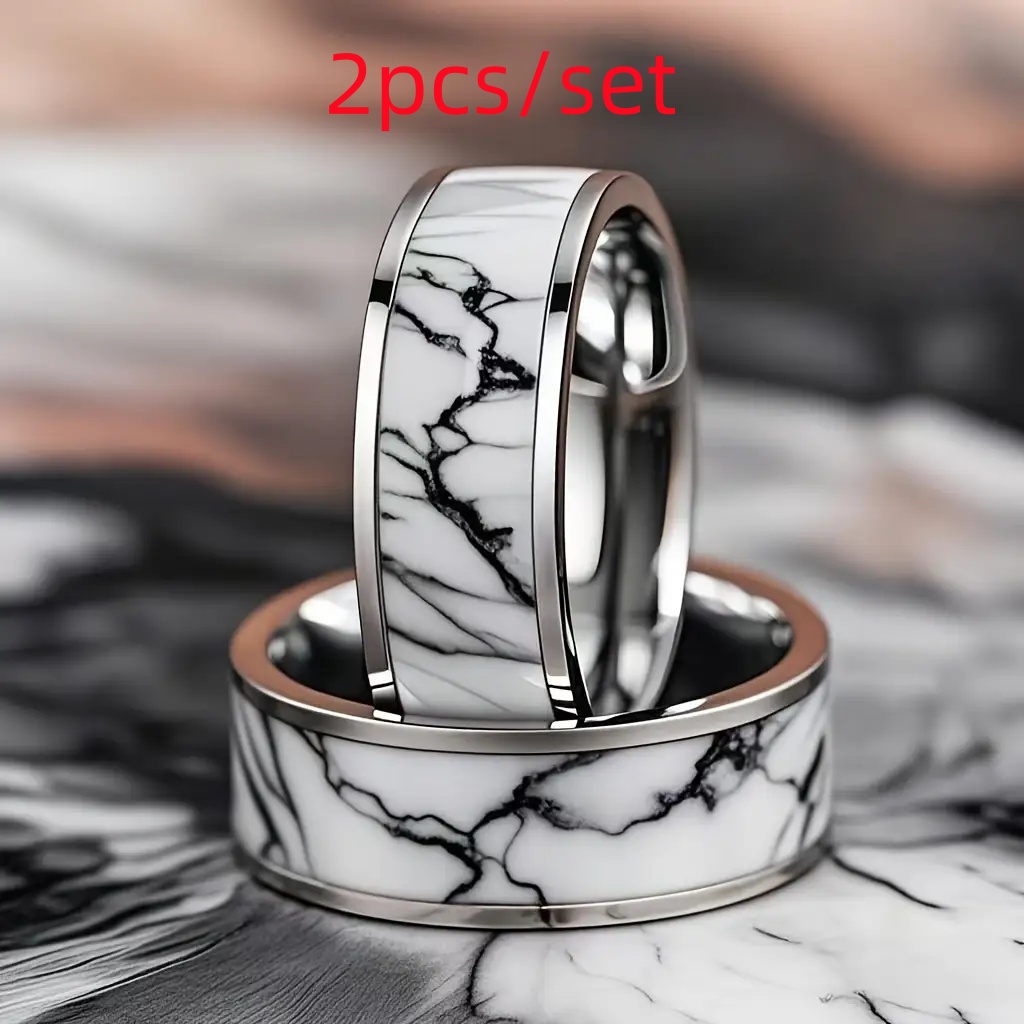 New Fashion Colorful Transparent Rings Irregular Marble Pattern - TikTok Philippines
