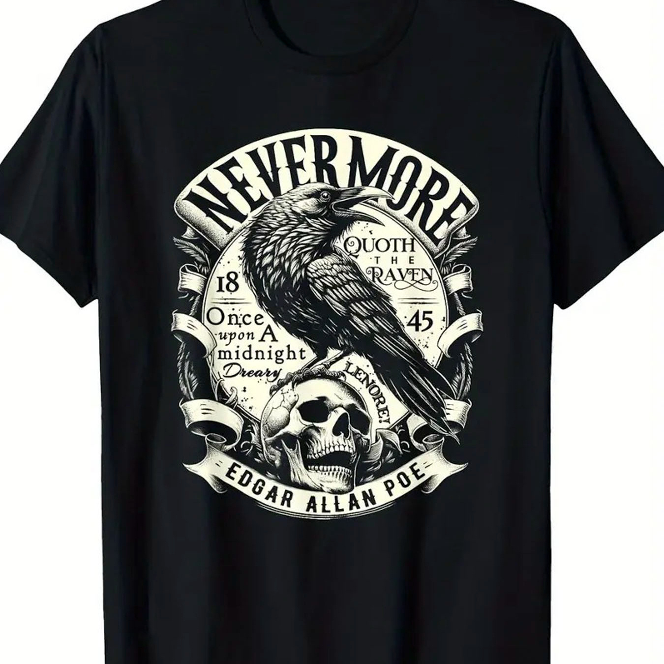 

Graphic Men's T-shirt - 100% Cotton, Casual Streetwear Style With & Skull Print, Round Neck, Short Sleeve, Ideal Holiday Gift, Clothing| Print Shirt| Fabric