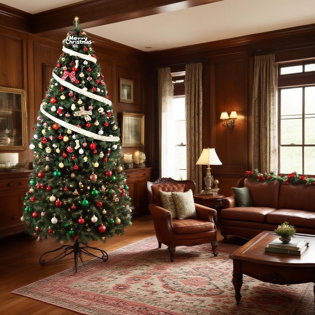 140cm Artificial Christmas Tree With Stand - Festive Holiday Decoration For Home And Office