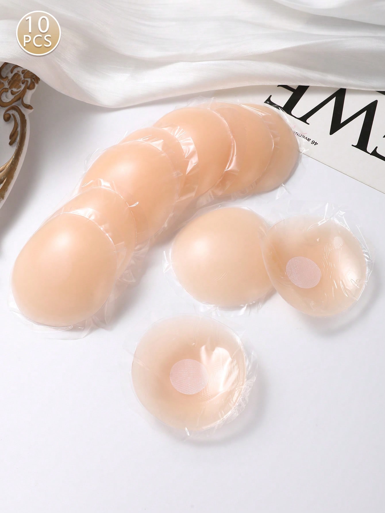 10pcs reusable silicone invisible sticky nipple covers women