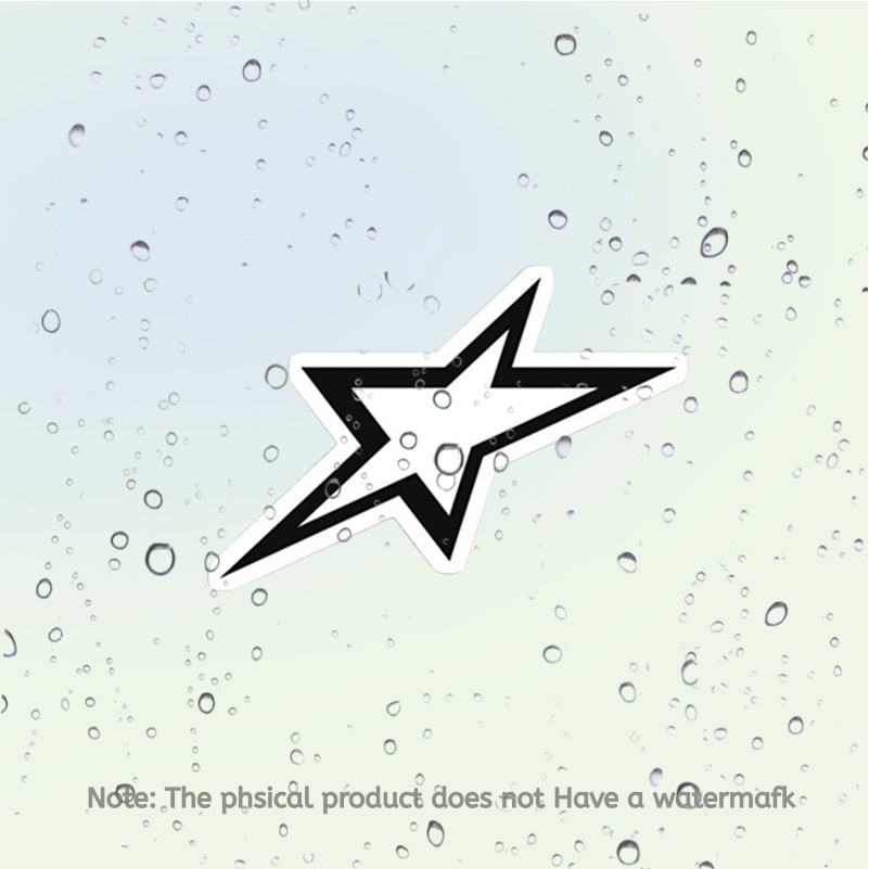 TEMU Y2k Star Sticker, Waterproof & Uv Resistant,2d Decals Vinyl For Cars, Windows, Bumpers,rucks,motorcycles, Skateboards, Laptops And Fun Car