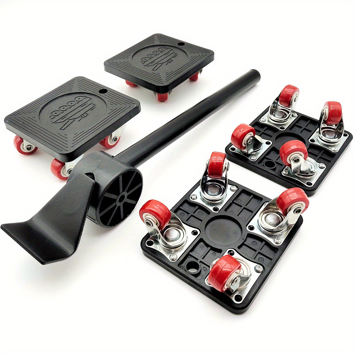TEMU [heavy Duty Furniture Mover] 880lb Heavy Duty Metal Furniture Mover Tool | 1 Set Labor-saving Appliance Lifter With Rollers For Sofas,