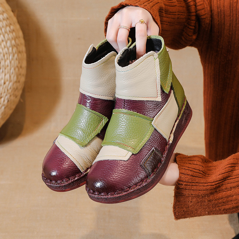 Image of Women's Casual Ankle Boots For Daily , Walking, Shopping, And Leisure, Comfortable Women's Shoes For Commuting And Dating, Women Shoes