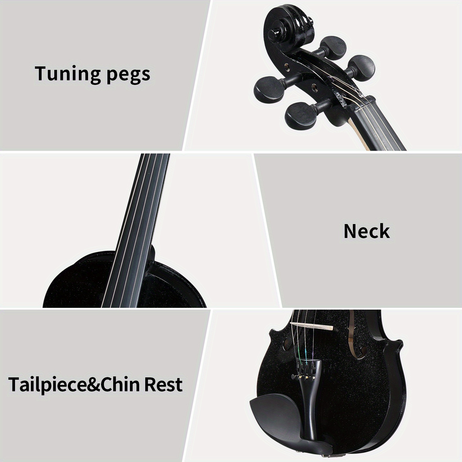 Violin Set for Adults Beginners Students with Hard Case, Violin... product image 8