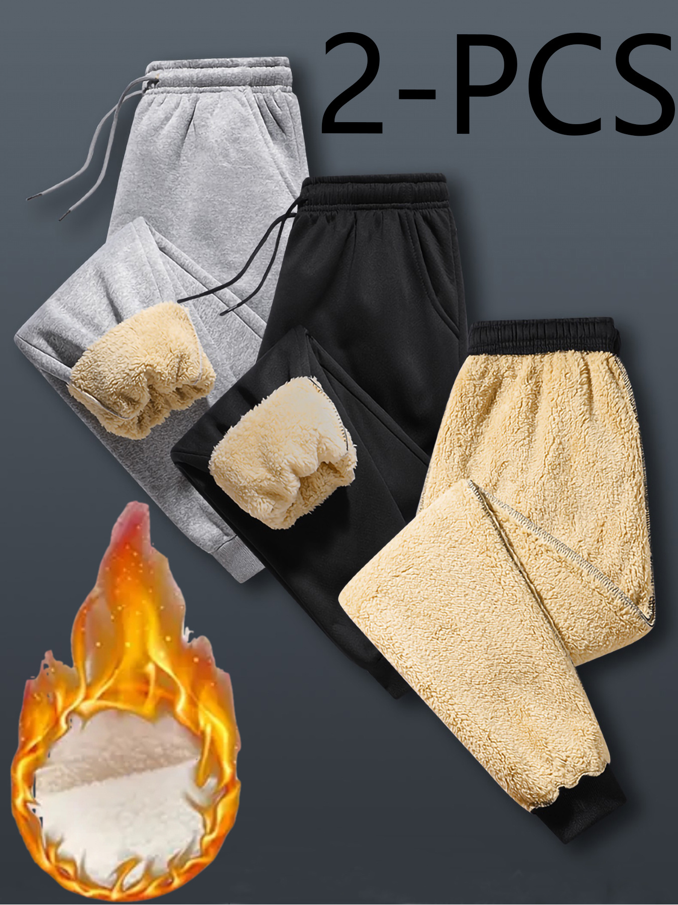mens winter pants sold on Temu United States