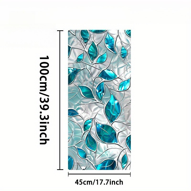 2d Flat, 2d Flat 1pc Frosted Glass Film Window Sticker, Suitable For Decorating Windows In Living Room, Kitchen, Bathroom, Bedroom And Balcony, Glass Window Privacy Film, 2d Flat