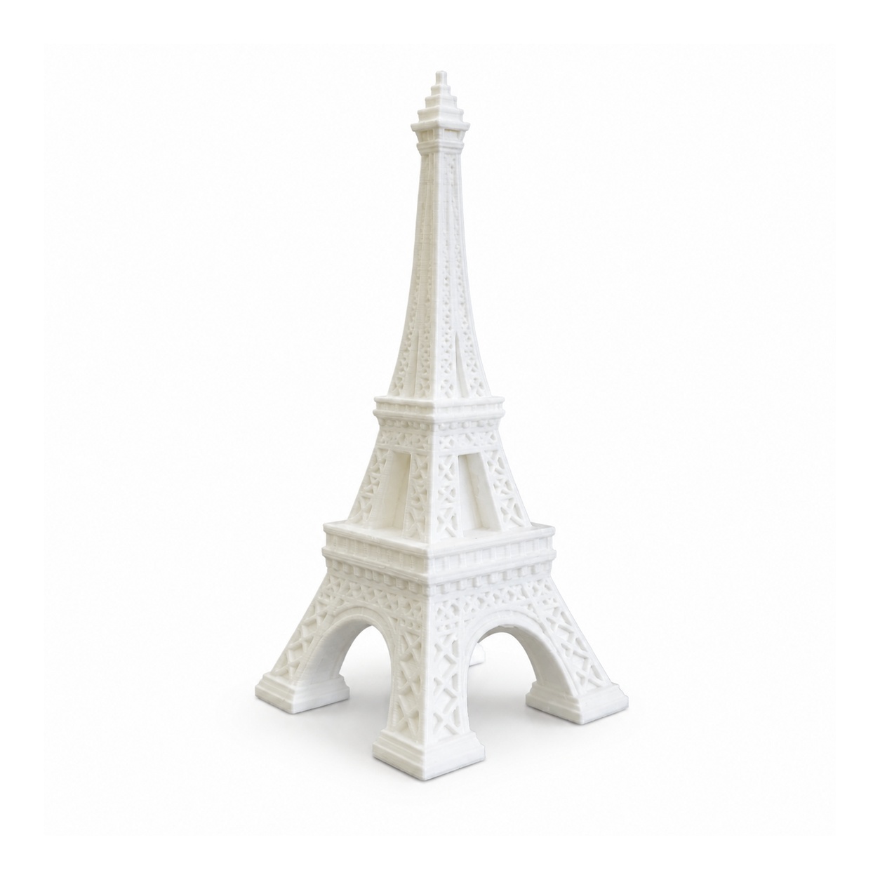 TEMU 1pc Tower Miniature Figurine - Iconic French Model With Iconic Lattice Tower, Plastic Suitable For Tabletop Desk Shelf Decor, Travel Souvenir
