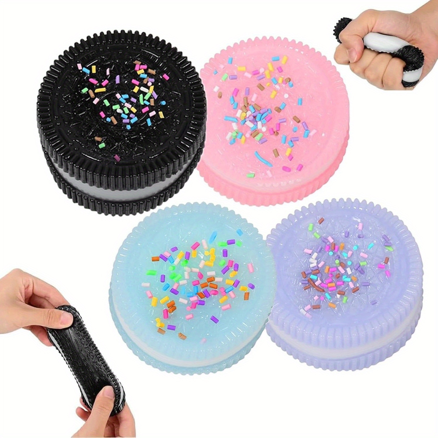 1pc Stress Relief Squishy Toy, Silicone Taba Squishy Toy, Ultra-Soft Squeeze Toys, Decompression Toy, Perfect for Stress and Anxiety Relaxing, Gift for Friend (Four Color)