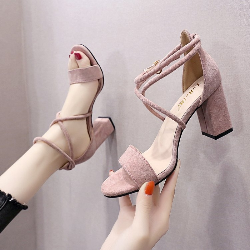 womens   comfortable chunky heel sandals women shoes details 1