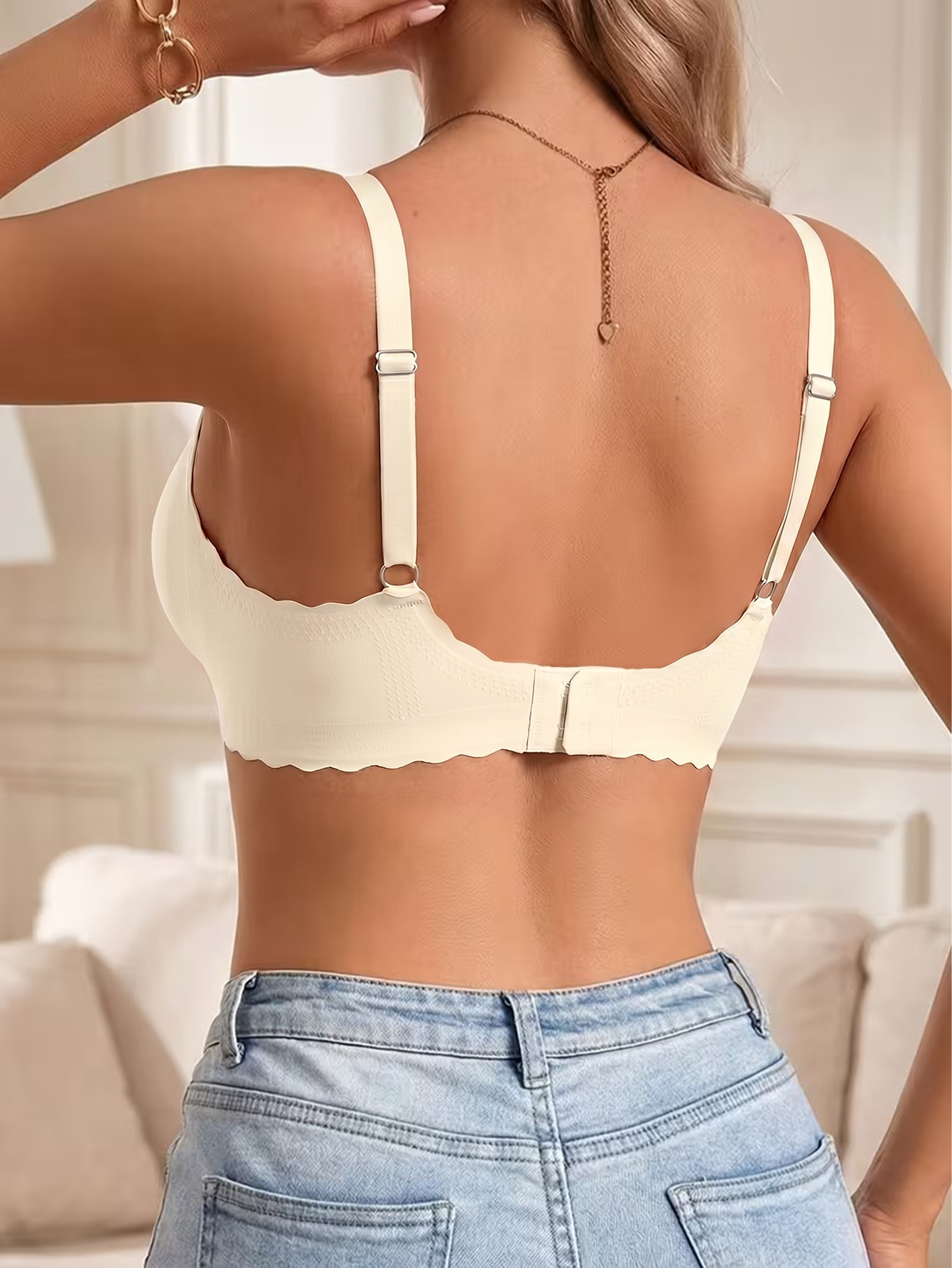 3pcs Women's Sexy Daily Bra with Mesh Panel