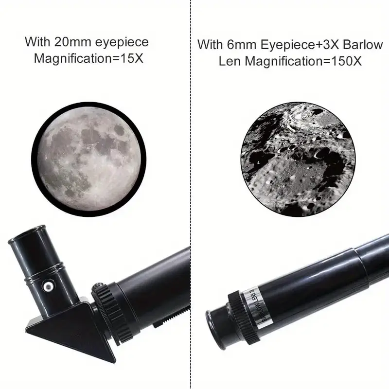 télescope astronomique avec adaptateur smartphone - grossissement 150x, de 300 mm, monture trépied robuste pour observation des et planètes - idéal pour adultes, étudiants, astronautes - télescope portable pour maison, observatoire, camping - dastronomie, exploration du ciel , optiques hd, montage stable, compacité optimale, pour aventuriers air détails 4