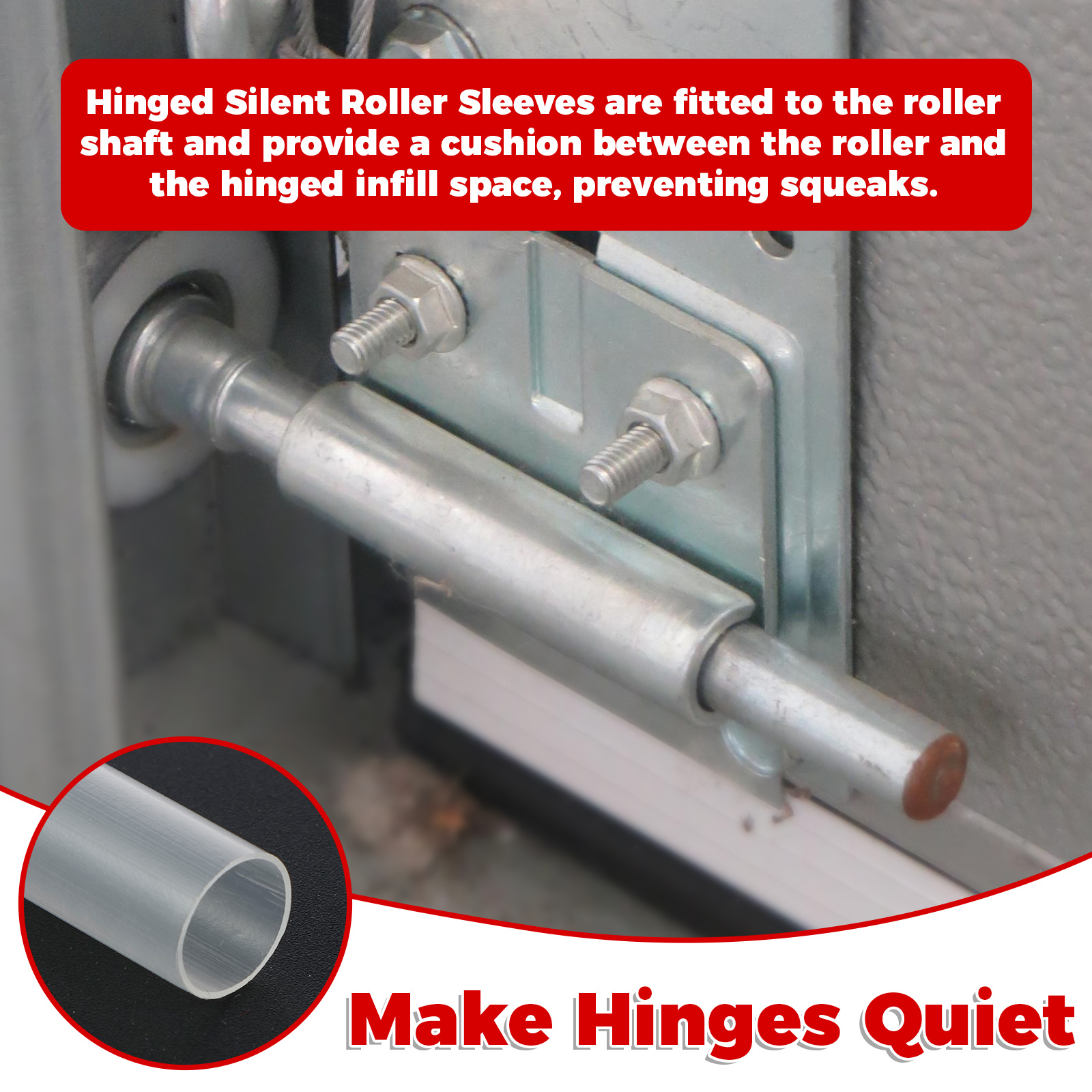 Garage Door Roller Silencer Sleeves (10 Piece) - Fix This House