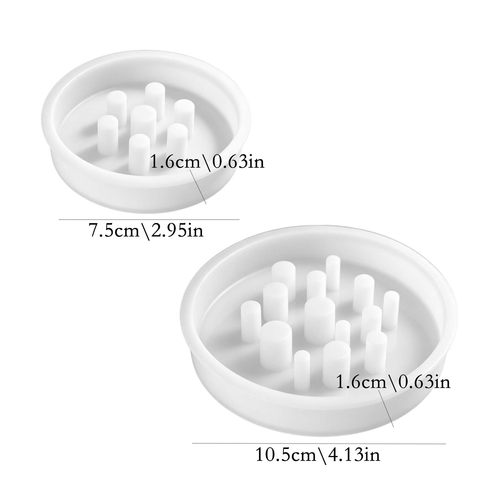 TEMU Perforated Vase Lid Resin Silicone Mold For Plaster And Concrete - Creative Multi-branch Vase Lid Resin Silicone Mold, Crafts, Decorations