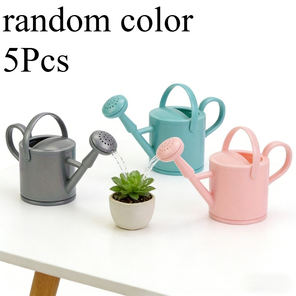 TEMU Mini Watering Can With A Macaron-colored Lid, Suitable For Succulents, Made Of Pvc, Suitable For Outdoor Gardens, , Balcony Gardening, Etc., A