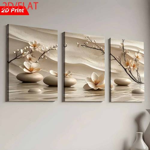 2d flat 2 3 frameless canvases and posters modern minimalist and luxurious floral scenery home decoration wall decoration holiday gifts living room bedroom dining room office frameless 2