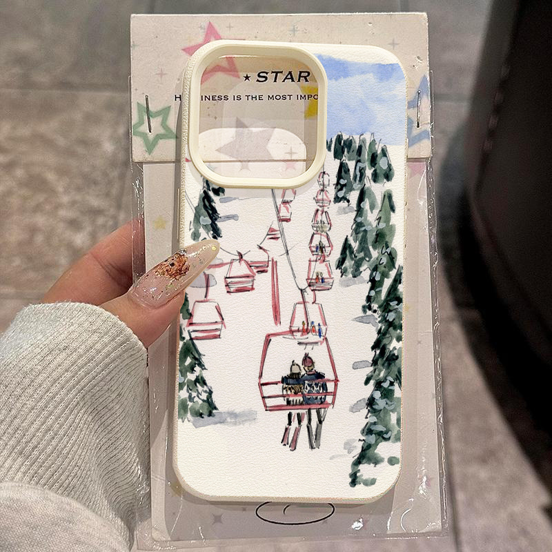 watercolor pattern phone case compatible iphone 17