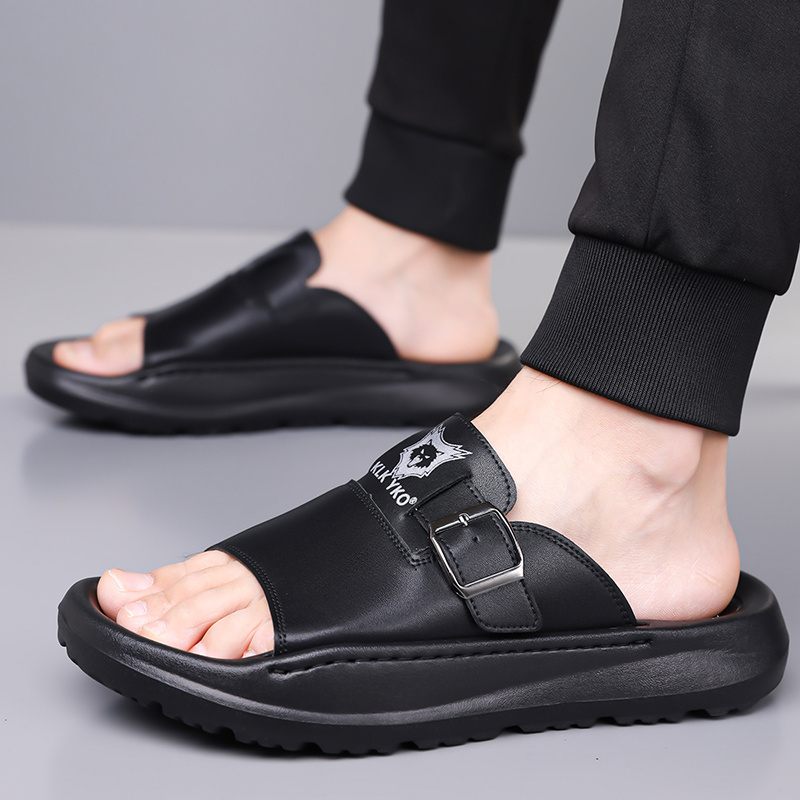new 2024 spring summer casual slip on sandals soft sole trendy   for men high quality durable breathable   lightweight home slippers comfortable non slip thick soled outdoor indoor use fashionable open toe flip flops for     relaxation   or home   1 pair of eva slides 1   bag Product details 11