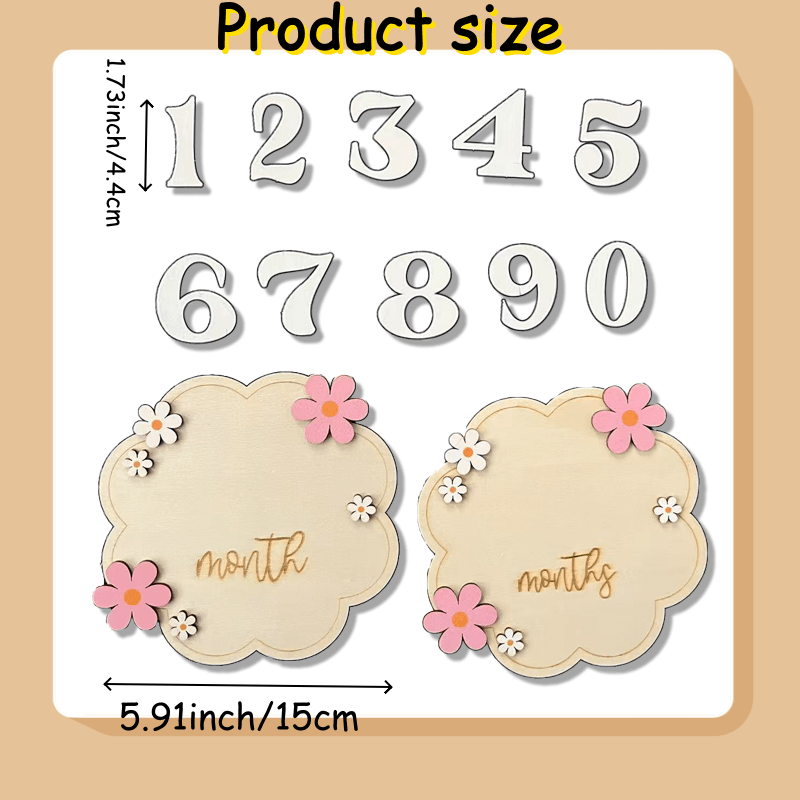 12pcs Birth Announcement Plaque | Commemorates The Of Newborns From To December, Suitable For Gender Reveals, Baptism Events, And Can For New Mothers Halloween Christmas Decoration