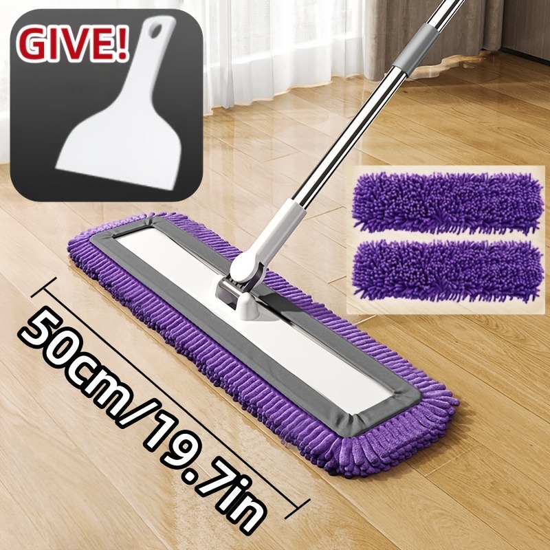 large flat mop with thick pile cleaning pad suitable for home and commercial use   hotel wet   floor scrubber floor mop floor cleaning mop floor cleaner wet and mop   mop thickened mop head durable Product details 4