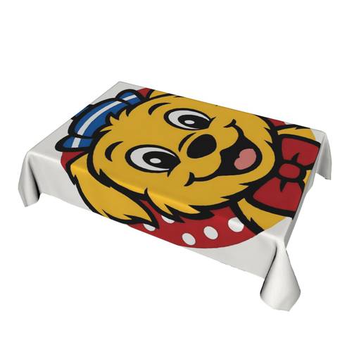 handmade cute puppy tablecloth suitable for parties weddings picnics home decor adorable puppy patterns rectangular table for indoor outdoor use ideal gift for