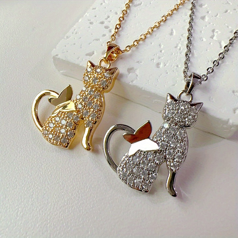 Shining Cat Creative Necklace for Women — Party Gift