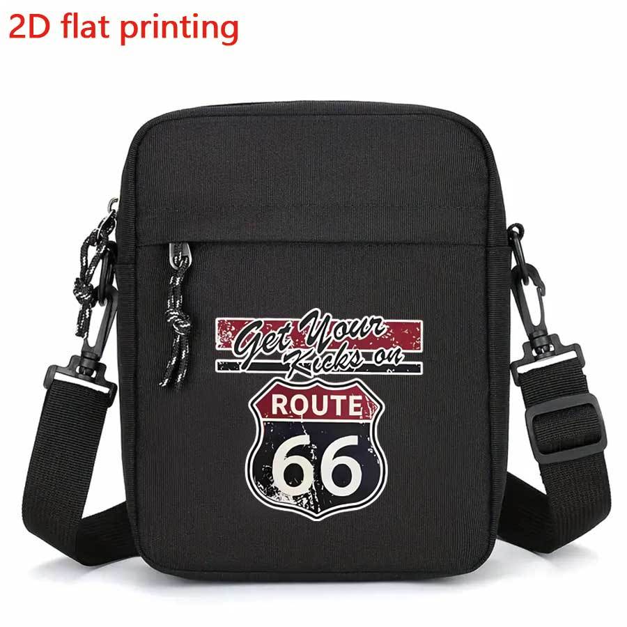 TEMU Men's & Women's Print Crossbody Bag With - Adjustable Strap, Multi-compartment Design, Durable Zipper Closure - Suitable For Daily , School,